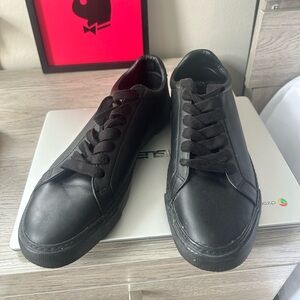 ASOS Men's Black Low-Top Lace-Up Sneakers